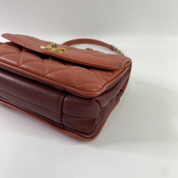 【119MK】Chanel Pink Lambskin Small Coco Flap Bag Sku# 85648 (Gently Used) - Picture 4 of 14